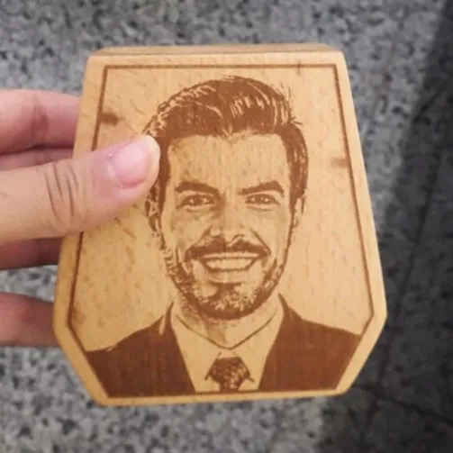 Wooden Portrait Shield